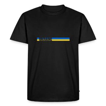 Home country Balken Ukraine - Men's Premium Organic T-Shirt - black - Front - Nico (187cm)
