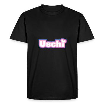 Uschi - T-shirt Premium bio Homme - noir - Devant - Nico (187cm)