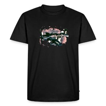 avions de chasse - T-shirt Premium bio Homme - noir - Devant - Nico (187cm)