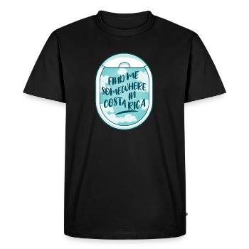 Voyage Amérique Centrale Vacances Costa Rica - T-shirt Premium bio Homme - noir - Devant - Nico (187cm)