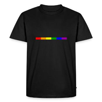 feuille de route stylisée - T-shirt Premium bio Homme - noir - Devant - Nico (187cm)