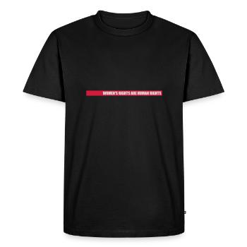 citation féministe sur les droits des femmes - T-shirt Premium bio Homme - noir - Devant - Nico (187cm)