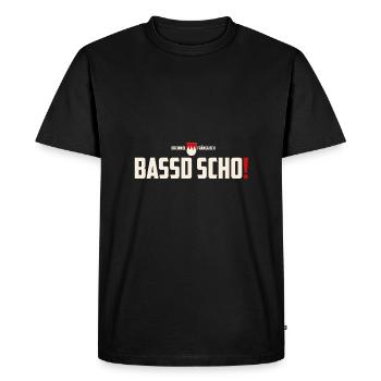 bassd scho! - Männer Premium Bio T-Shirt - Schwarz - Vorne - Nico (187cm)