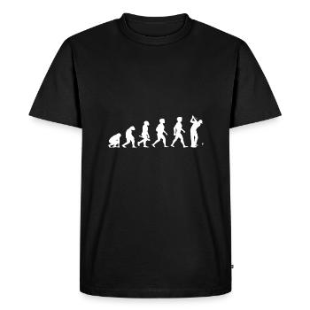 Evolution Golf Golfer Golfer Terrain de golf - T-shirt Premium bio Homme - noir - Devant - Nico (187cm)