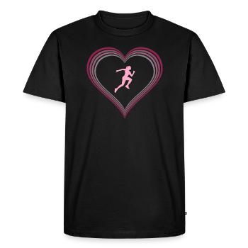 Le sport est ma passion! - T-shirt Premium bio Homme - noir - Devant - Nico (187cm)