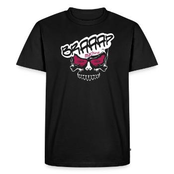 Braap pink - Men's Premium Organic T-Shirt - black - Front - Nico (187cm)