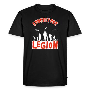 "Apocalypse Legion", Horde Zombies - T-shirt Premium bio Homme - noir - Devant - Nico (187cm)
