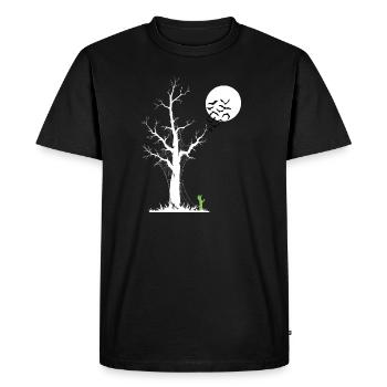Zombie-Baum, Zombie-Wecker - Männer Premium Bio T-Shirt - Schwarz - Vorne - Nico (187cm)