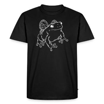 Frog Toad Wings - Men's Premium Organic T-Shirt - black - Front - Nico (187cm)