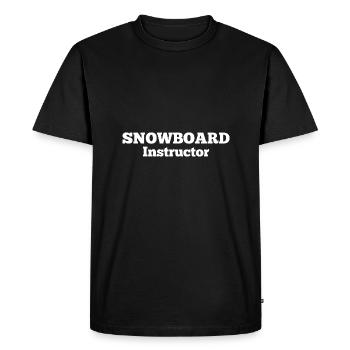 Instructeur Snowboard | Conception de snowboarder d'hiver - T-shirt Premium bio Homme - noir - Devant - Nico (187cm)