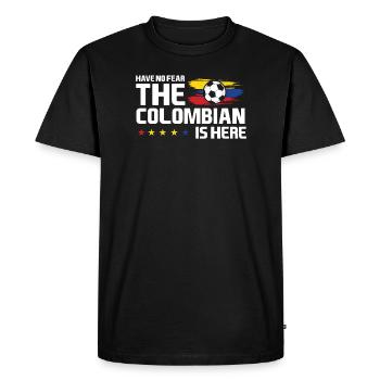 Football colombien - T-shirt Premium bio Homme - noir - Devant - Nico (187cm)
