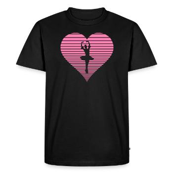 ballerine - T-shirt Premium bio Homme - noir - Devant - Nico (187cm)