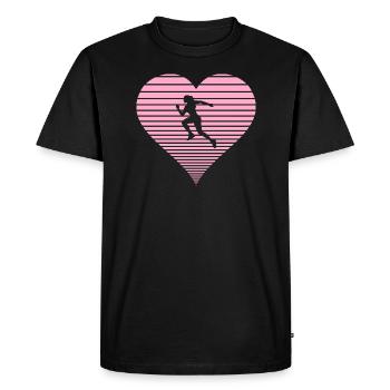 Le sport est ma passion! - T-shirt Premium bio Homme - noir - Devant - Nico (187cm)