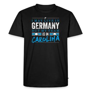 Caroline Football Fans Allemagne - T-shirt Premium bio Homme - noir - Devant - Nico (187cm)