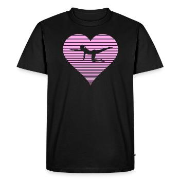 Pilates - T-shirt Premium bio Homme - noir - Devant - Nico (187cm)