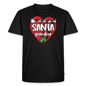 Père Noël Joyeux Noël - T-shirt Premium bio Homme - noir - Devant - Nico (187cm)