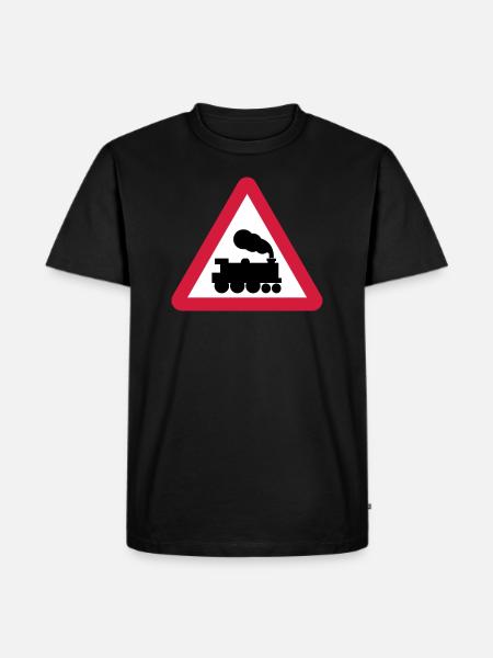 Trains - Men's Premium Organic T-Shirt - black