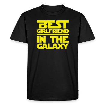 Meilleure amie dans la galaxie - T-shirt Premium bio Homme - noir - Devant - Nico (187cm)