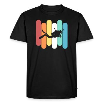 Diver - Men's Premium Organic T-Shirt - black - Front - Nico (187cm)
