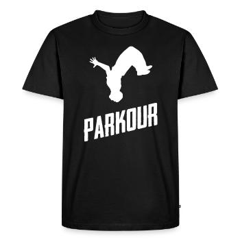 Parkour - Men's Premium Organic T-Shirt - black - Front - Nico (187cm)