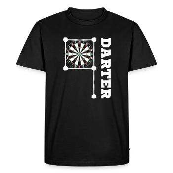 9 Darter Darts - Men's Premium Organic T-Shirt - black - Front - Nico (187cm)