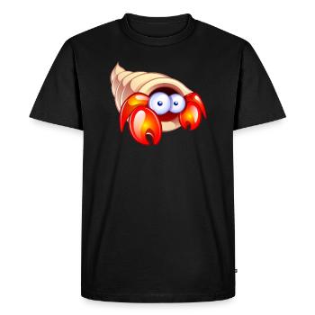 Louis le bernard-l'hermit - T-shirt Premium bio Homme - noir - Devant - Nico (187cm)