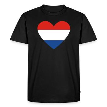 Heart Netherlands Holland - Men's Premium Organic T-Shirt - black - Front - Nico (187cm)