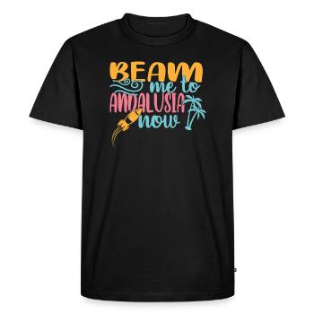 Andalousie - T-shirt Premium bio Homme - noir - Devant - Nico (187cm)