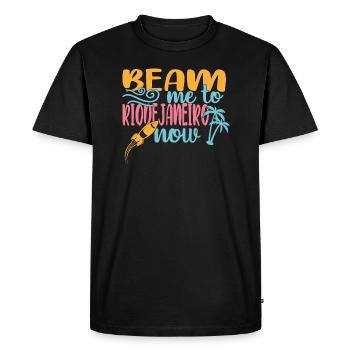 Rio de Janeiro - T-shirt Premium bio Homme - noir - Devant - Nico (187cm)
