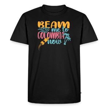 Colombie - T-shirt Premium bio Homme - noir - Devant - Nico (187cm)