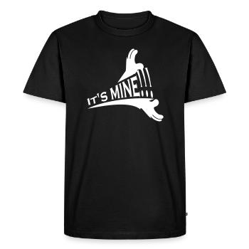 Mains gourmandes - C'est à moi (1c) - T-shirt Premium bio Homme - noir - Devant - Nico (187cm)