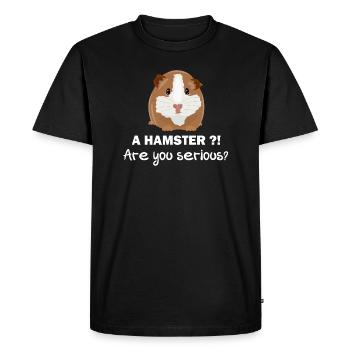 Pas de hamster - cadeau de cochon d'Inde - T-shirt Premium bio Homme - noir - Devant - Nico (187cm)