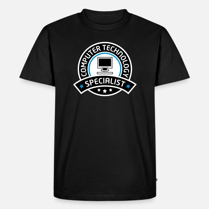 computer technology specialist - Men's Premium Organic T-Shirt - black