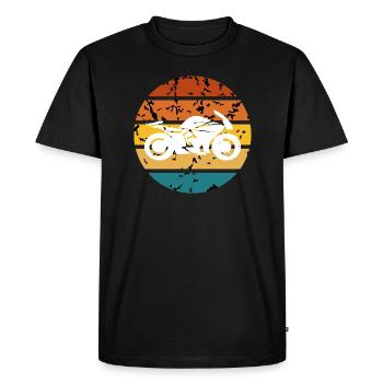 Moped Motorcycle Moped - Men's Premium Organic T-Shirt - black - Front - Nico (187cm)
