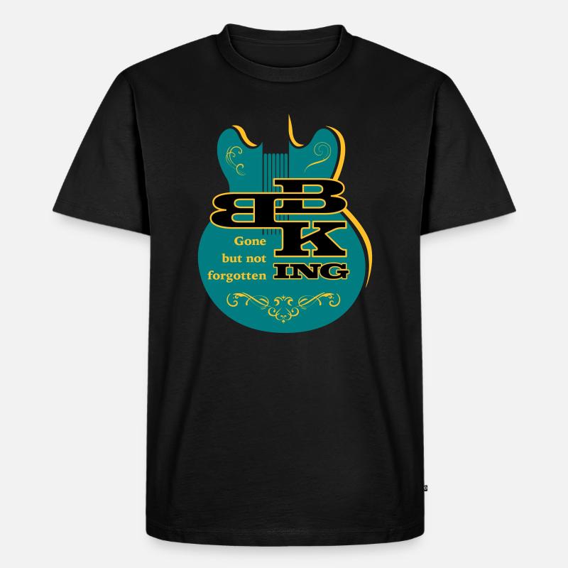 B.B. King - Männer Premium Bio T-Shirt - Schwarz