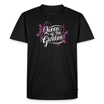 Reine du jardin Reine du jardin disant - T-shirt Premium bio Homme - noir - Devant - Nico (187cm)