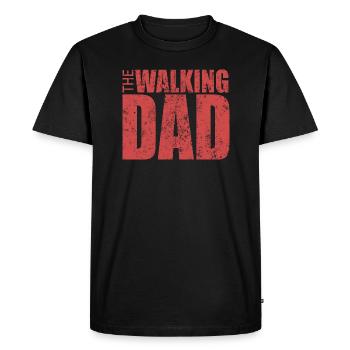 The Walking Dad / Vatertag Männertag - Männer Premium Bio T-Shirt - Schwarz - Vorne - Nico (187cm)