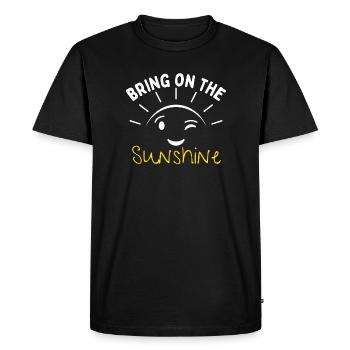 Bring on the sunshine - T-shirt Premium bio Homme - noir - Devant - Nico (187cm)