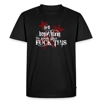 It's beginning to look like Fuck this - Men's Premium Organic T-Shirt - black - Front - Nico (187cm)