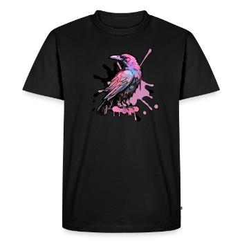 Pinky Rabe - Männer Premium Bio T-Shirt - Schwarz - Vorne - Nico (187cm)