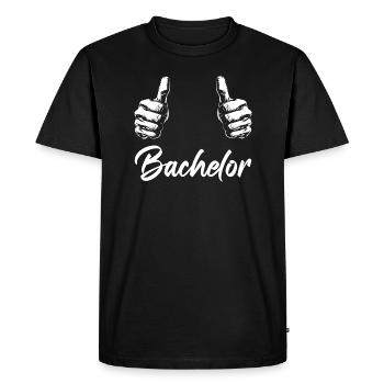 Enterrement de vie de garçon, marié, enterrement de vie - T-shirt Premium bio Homme - noir - Devant - Nico (187cm)