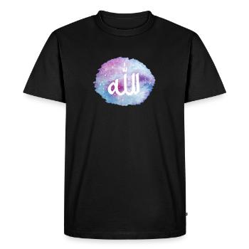 Etoiles ciel Allah (arabe) - T-shirt Premium bio Homme - noir - Devant - Nico (187cm)