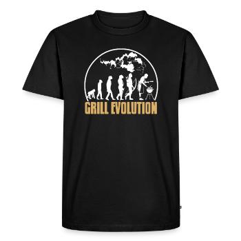 Grill Evolution Awesome Grilling T-Shirt Present - Men's Premium Organic T-Shirt - black - Front - Nico (187cm)