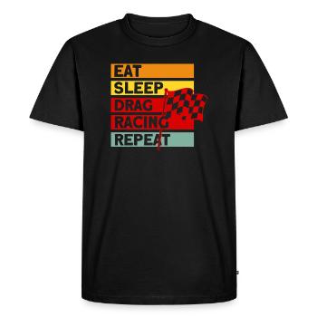 Cadeau de course de voitures de course de dragsters - T-shirt Premium bio Homme - noir - Devant - Nico (187cm)