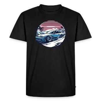Voiture de style japonais, JDM - T-shirt Premium bio Homme - noir - Devant - Nico (187cm)
