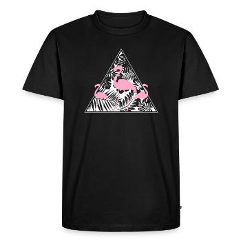 Flamingo - T-shirt Premium bio Homme - noir - Devant - Nico (187cm)