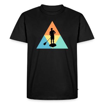 Stand Up Paddle - T-shirt Premium bio Homme - noir - Devant - Nico (187cm)
