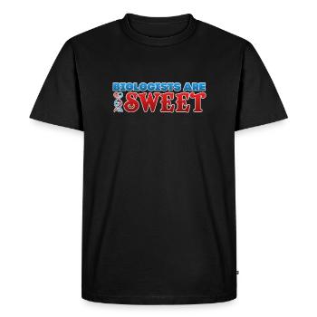 les biologistes sont gentils - T-shirt Premium bio Homme - noir - Devant - Nico (187cm)