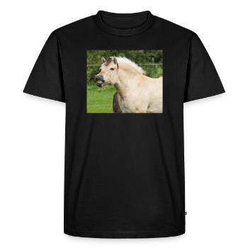 Cheval. Cheval. - T-shirt Premium bio Homme - noir - Devant - Nico (187cm)