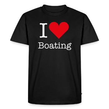 J’adore la navigation de plaisance - T-shirt Premium bio Homme - noir - Devant - Nico (187cm)
